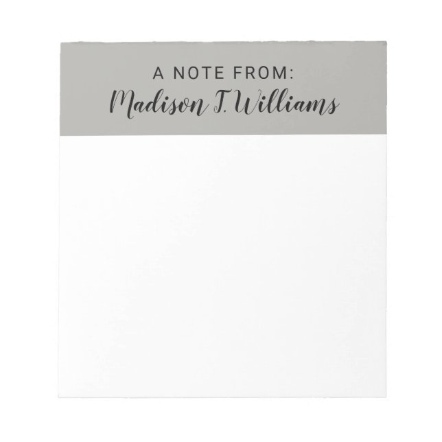 Bloc-note Note de (Devant)