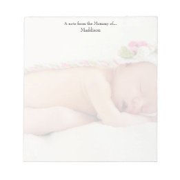 Bloc-note "Note de la maman de", Photo personnalisée