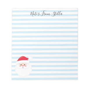 Bloc-note note de remerciement, liste d' achats Noël Père 