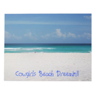 Bloc-note Note pad Cowgirls Beach Dreemin! !