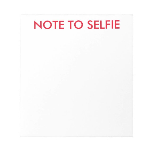 Bloc-note Note pour selfie écriture de notes (Devant)