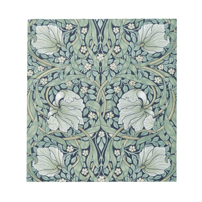 BLOC-NOTE NOTEPAD : WILLIAM MORRIS : PIMPERNEL (Devant)