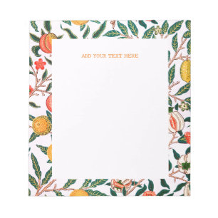 BLOC-NOTE NOTEPAD : WILLIAM MORRIS : POMEGRANATES