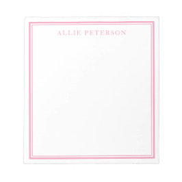 Bloc-note Notepadq rose minimaliste