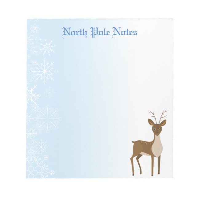 Bloc-note Notepads Noël Reindee (Devant)