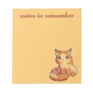 Bloc-note Notes à retenir, Chat, chaton, chatte