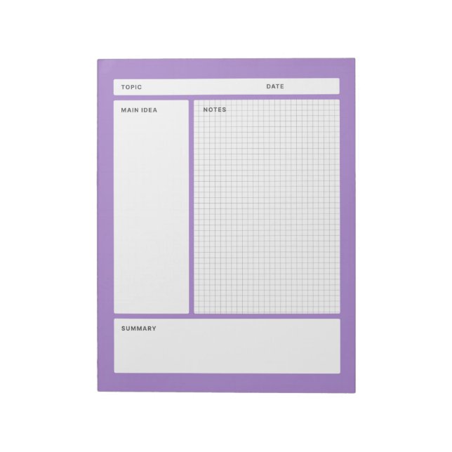 Bloc-note Notes Cornell (Graphique) (Tourné)