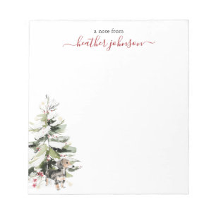 Bloc-note Notes de Hearthlight Hiver Papier Personnalisé pou