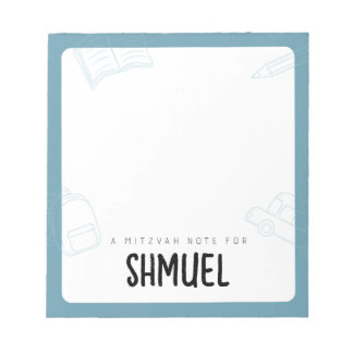 Bloc-note Notes de Mitzvah personnalisées sur mesure