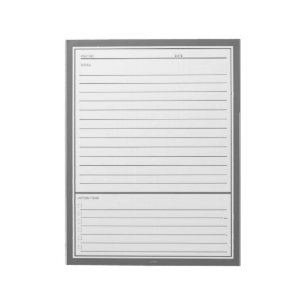 Bloc-note Notes grises de réunion