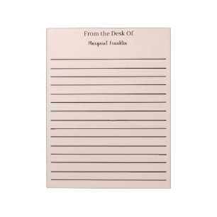 Bloc-note Notes personnalisées du bureau de