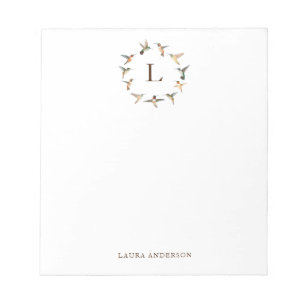 Bloc-note Notes post-it Monogram Hummingbird