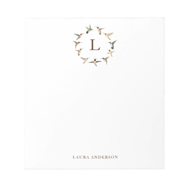 Bloc-note Notes post-it Monogram Hummingbird (Devant)