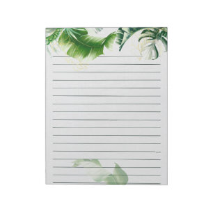 Bloc-note Notes quotidiennes (Pad) avec un design tropical