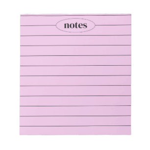 Bloc-note Notes violettes Papier à lettres élégant et modern
