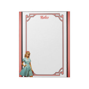 Bloc-note Nourriture Nostalgale mignonne Pinup_ Les infirmiè