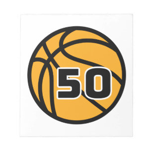Bloc-note Numéro de maillot préféré des fans de basket-ball