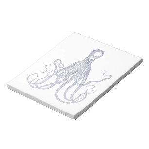 Bloc-note Octopus texturé Vintage