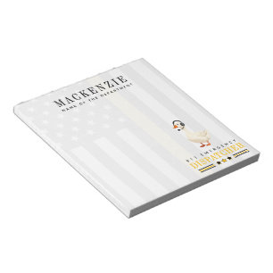 Bloc-note Oie personnalisée de répartiteur 911 avec casque