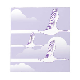 Bloc-note Oies pilotant le vecteur