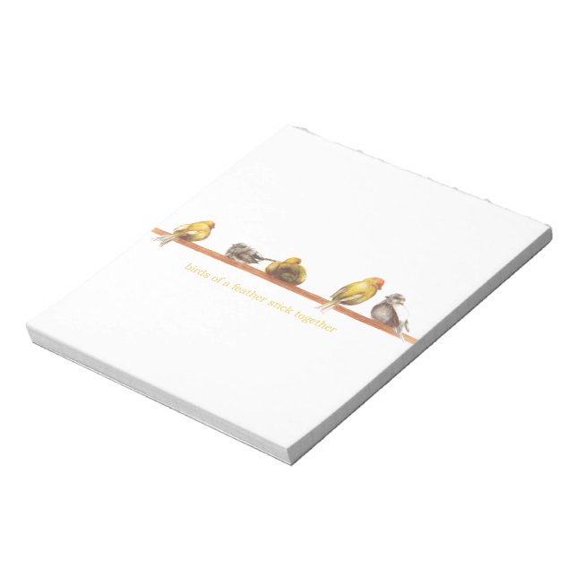 Bloc-note Oiseaux d'une plume (Tourné)