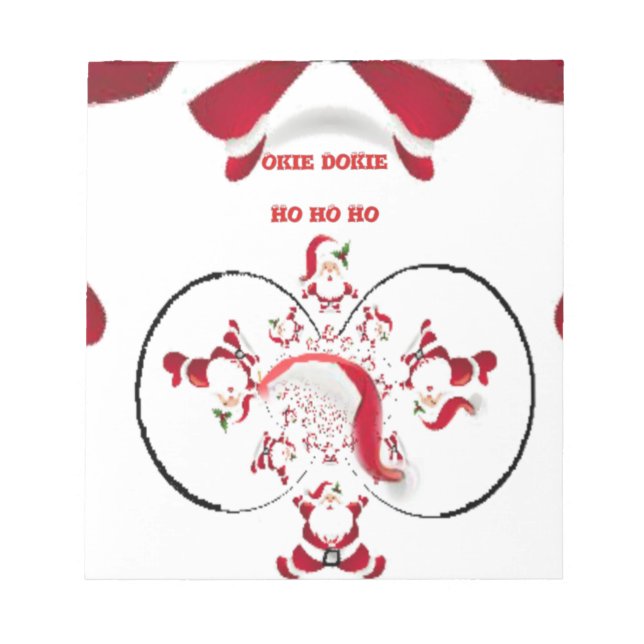 Bloc-note Oki Dokie Père Noël ! (Devant)