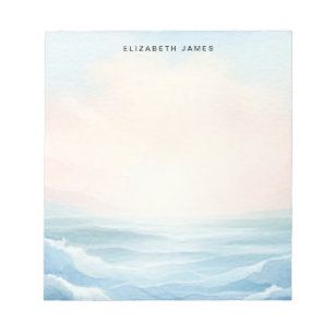 Bloc-note Ombre stratifié Ocean Pastel moderne