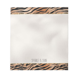 Bloc-note Orange Black Tiger