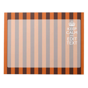 Bloc-note Orange Brûlé Personnalisez Cette Décor Confortable