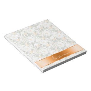 Bloc-note Oranges florales romantiques Sicile Italienne