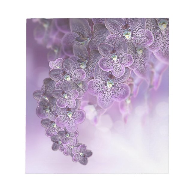 Bloc-note Orchidées de fleurs violettes (Devant)