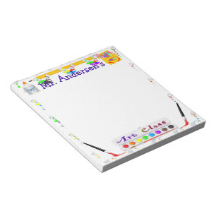 Bloc-note Ordinateur portable de classe Art pour enseignants