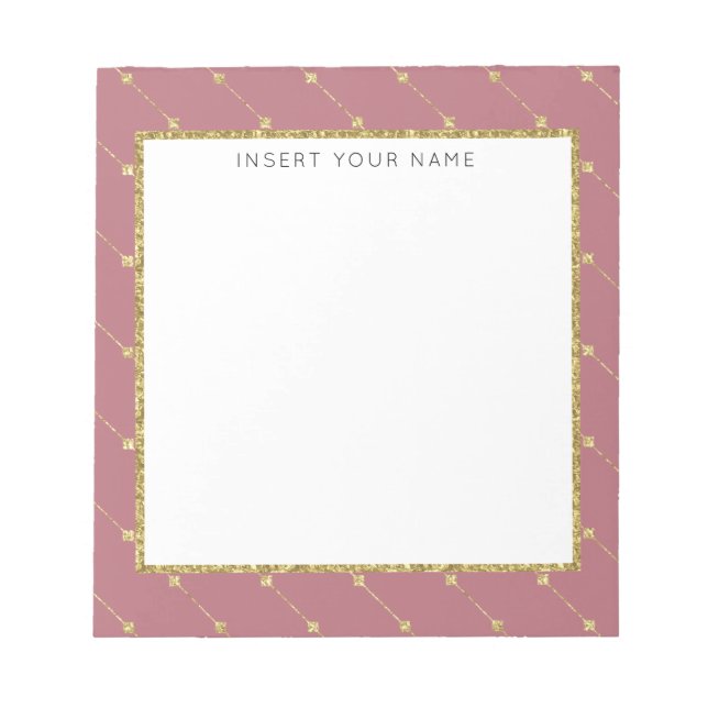Bloc-note Ordinateur portable personnalisé Gold & Parties sc (Devant)