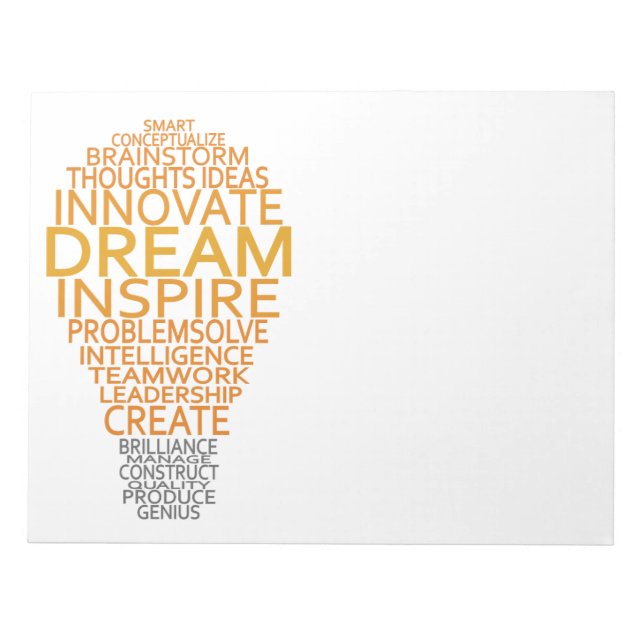 Bloc-note Ordinateur portable personnalisé Inspiration Light (Devant)