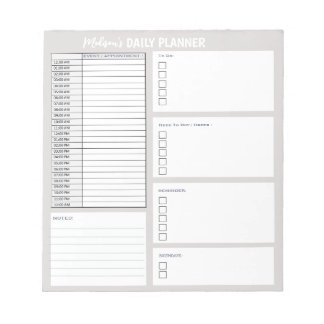 Bloc-note Organisateur de liste personnalisé