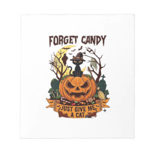 Bloc-note Oublie les bonbons, donne-moi simplement Halloween