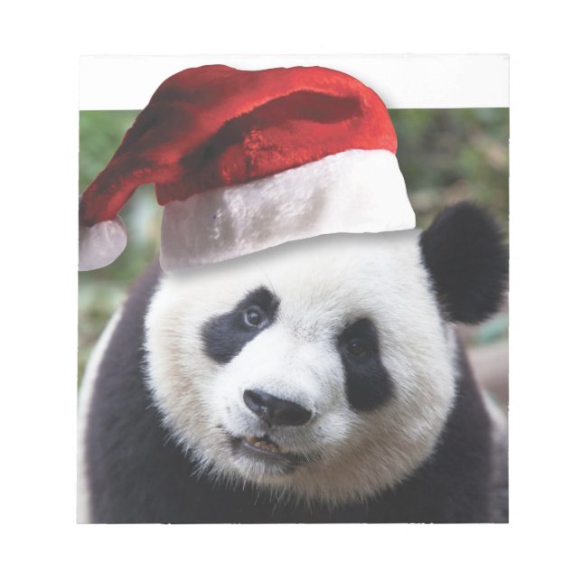 Bloc-note Ours de panda Noël (Devant)