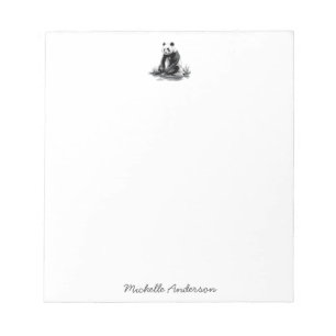 Bloc-note Ours Panda Mignon Branché Personnalisé
