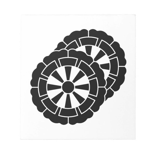 Bloc-note Overlapping flower-shaped Genji carts (Devant)