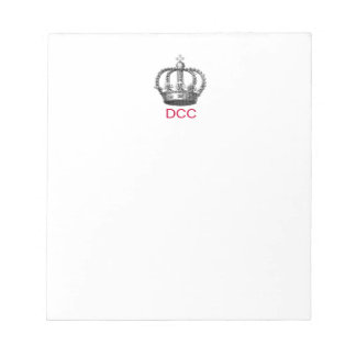 Bloc-note Pad de note de Corona monogramme