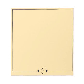 Bloc-note Pad de note initiale