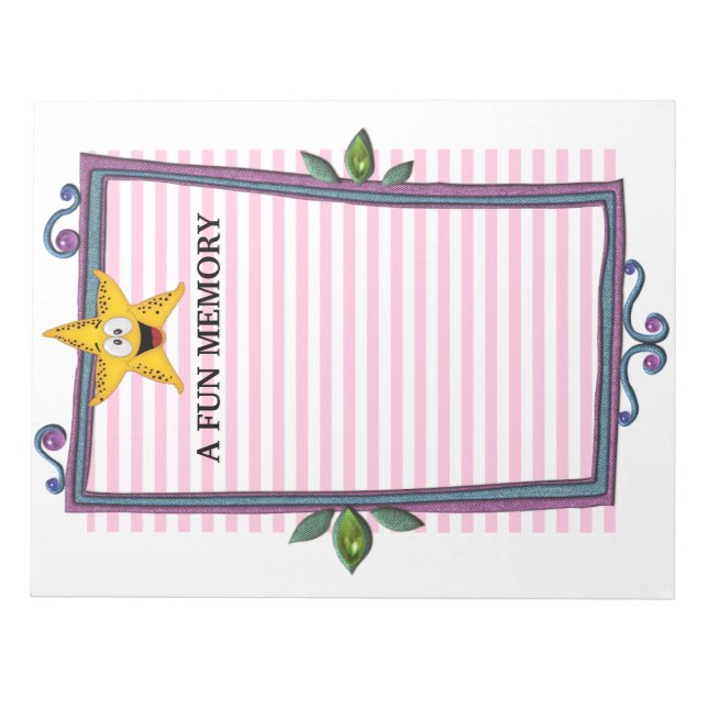 Bloc-note Pad note souvenirs amusants (Devant)