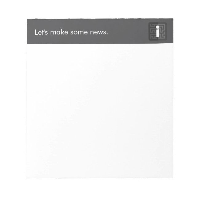Bloc-note Pad officiel Curated News Note (Devant)