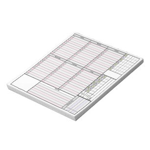 Bloc-note Page hebdomadaire de planificateur avec le