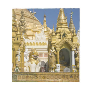 Bloc-note Pagode Shwedagon (Paya), grand site de temple qui