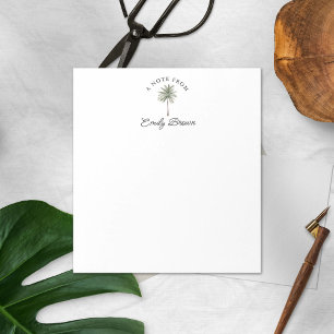 Bloc-note Palm Tree A Note From Cute Personalized Notepad