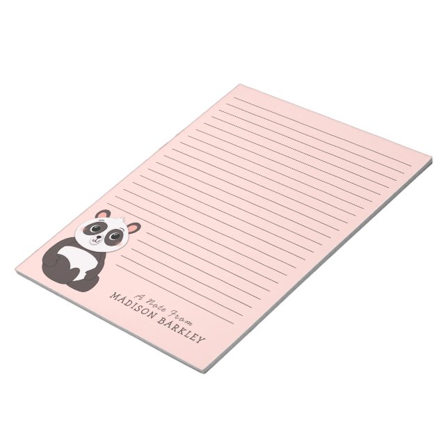 Bloc-note Panda Bear Cute Kid's Personal Stationner Bloc-not (Incliné)