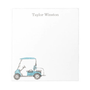Bloc-note Panier de golf Watercolor