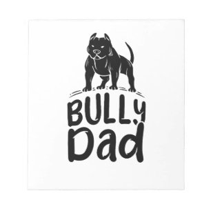 Bloc-note Papa Bully fier propriétaire d'American Bully