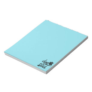 Bloc-note Papa Chien Empreinte de Patte de Chien Drôle